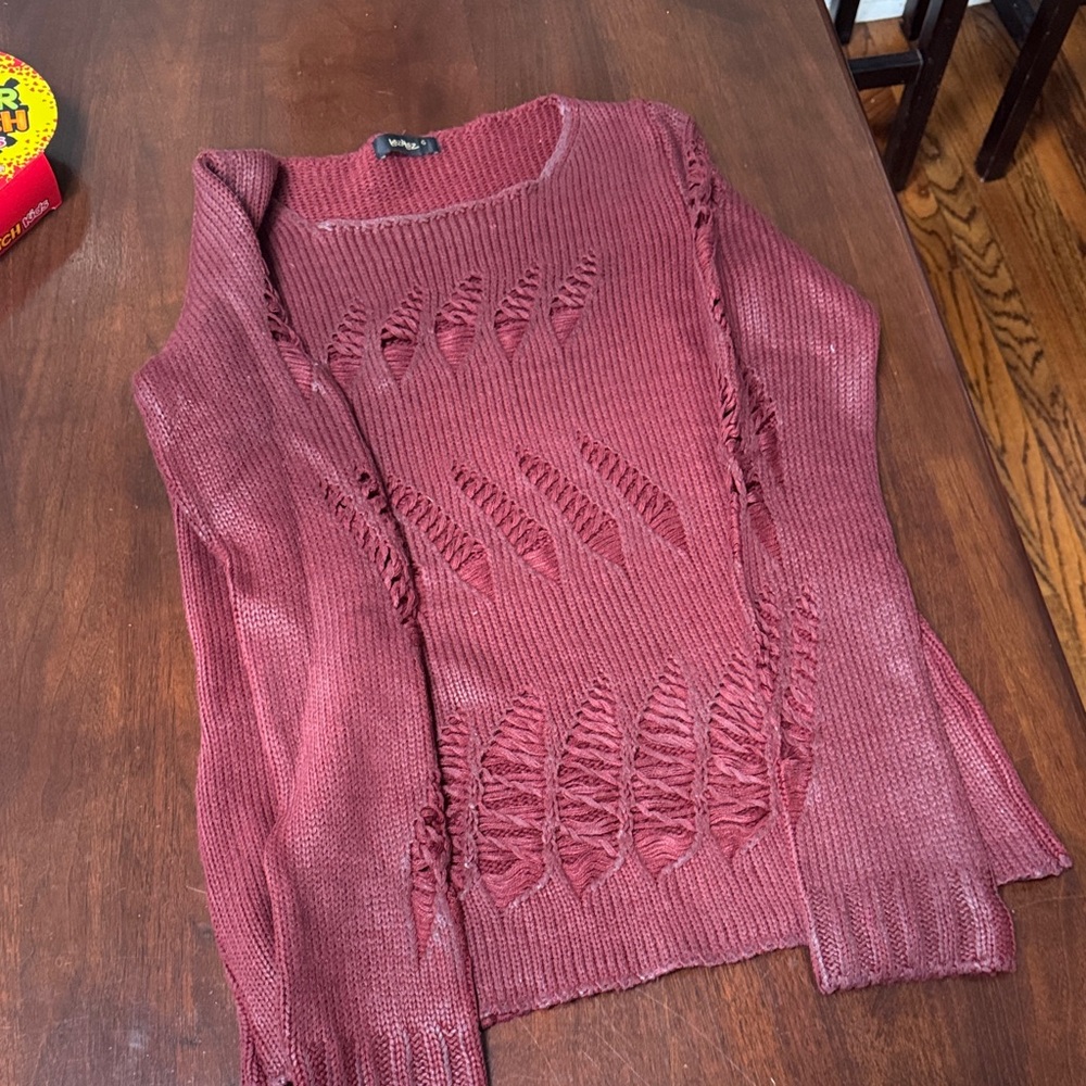 Women's Burgundy Sweater